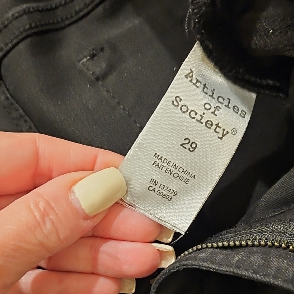 Articles Of Society Black High Rise Stretch Skinny Jeans - Picture 12 of 16
